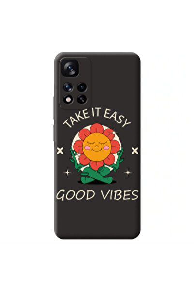 Other Xiaomi Redmi Note 11 Pro 5G Take It Easy Black Colored Silicone TPU Θήκη