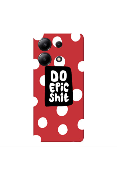 Other Xiaomi Redmi Note 13 4G Do Epic Shit Red Colored Silicone TPU Θήκη