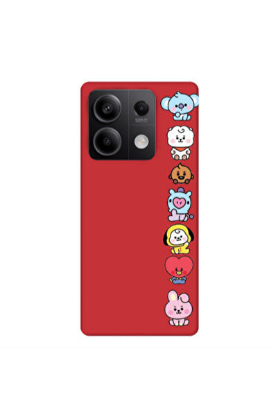 Other Xiaomi Redmi Note 13 5G Lovely animals Red Colored Silicone TPU Θήκη