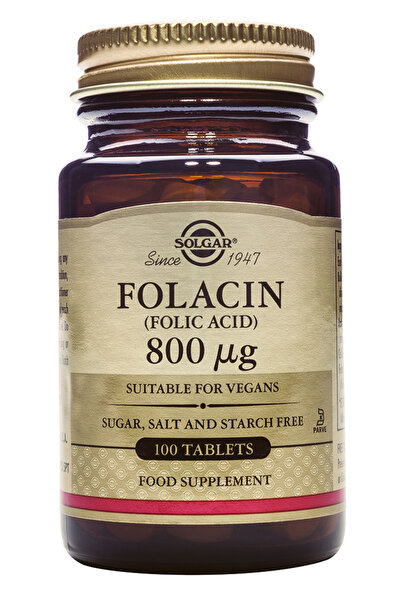 Solgar Folacin (Acid Folic) 800ug 100cps vegetale