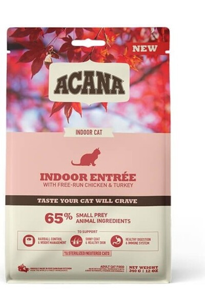 Acana Kısırlaştırılmış Indoor Entree Sterilised Kedi Maması 340 gr -TY5596011