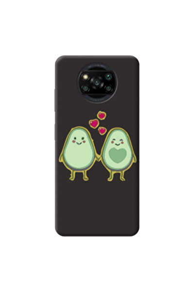 Other Xiaomi Poco X3 /X3 Pro Avocados Black Colored Silicone TPU Θήκη