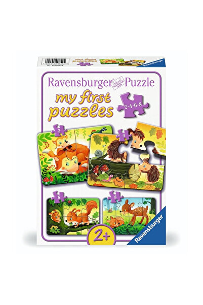 RAVENSBURGER Puzzle animale salbatice multicolor set 2-8 piese 2+