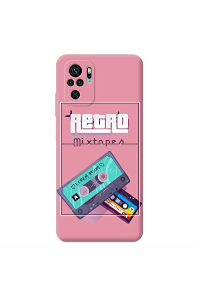 Other Xiaomi Redmi Note 10S Mixtapes Pink Colored Silicone TPU Θήκη