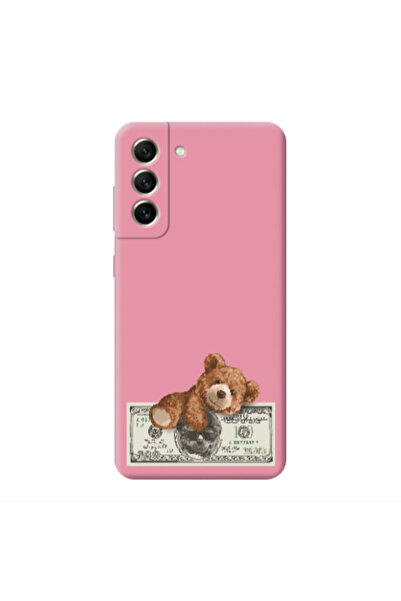 Other Samsung S22 Money Style Pink Colored Silicone TPU Θήκη
