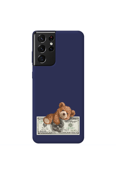 Other Samsung S21 Ultra Money Style Dark blue Colored Silicone TPU Θήκη