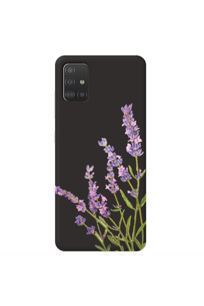 Other Samsung A51 Flowers 8 Black Colored Silicone TPU Θήκη