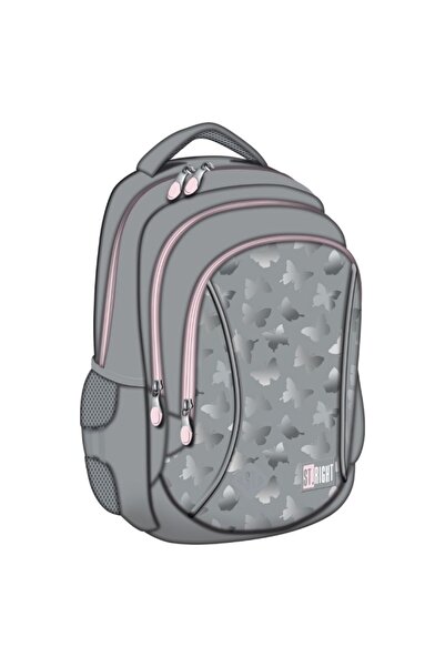 MC Micostore Ghiozdan Silver Butterflies BP26, 39cm, 3 compartimente, 691232