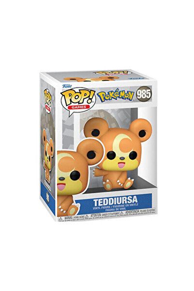 OEM Figurina Funko POP Pokemon 985 Teddiursa, multicolor, 9cm, set colectionabil