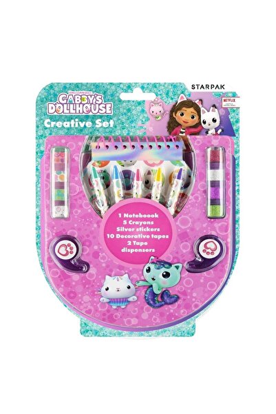 OEM Set creativ Starpak Gabby's Dollhouse „Koci Domek” – carte de colorat și ...