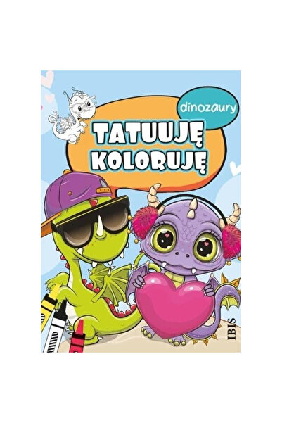 OEM Carte de colorat Ibis Books Tatuuje koloruje Dinozaury, cu tatuaje, pentr...