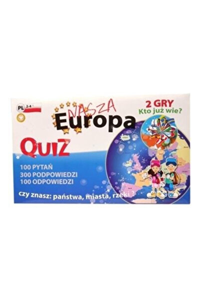 OEM Joc educativ tip quiz "Europa" - 100 de întrebări de la editura Fan