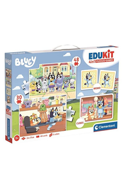OEM Set educativ Clementoni 4 în 1 Bluey - puzzle și jocuri pentru copii 3+