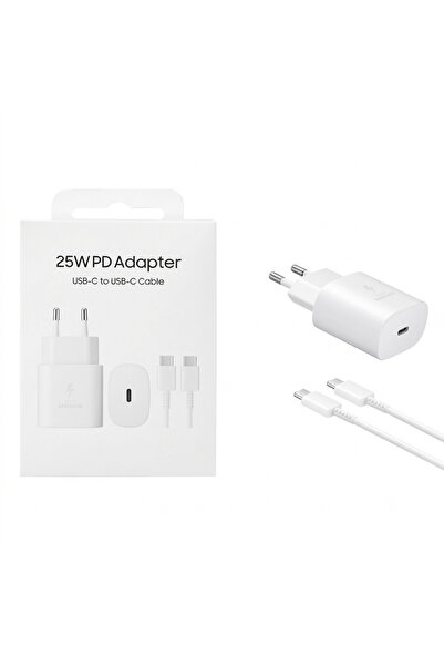 Samsung Uyumlu 25W Sarj Adaptör Kablo Set