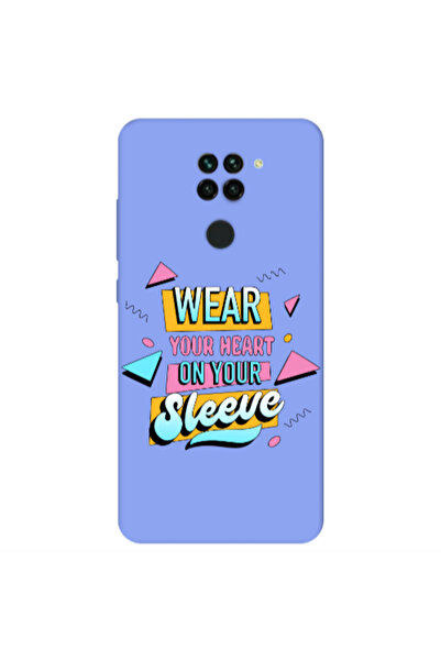 Other Xiaomi Redmi Note 9 Wear Your Heart Light Purple Colored Silicone TPU Θήκη