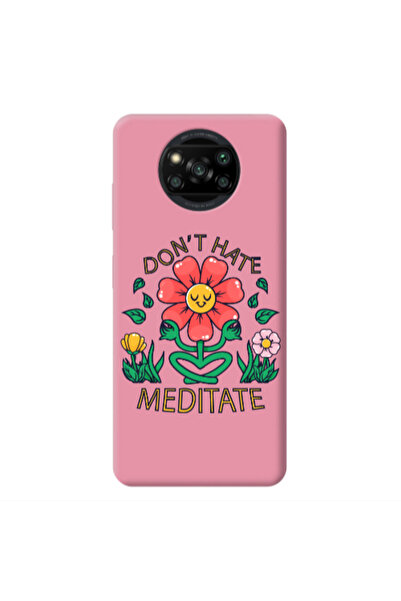 Other Xiaomi Poco X3 /X3 Pro Meditate Pink Colored Silicone TPU Θήκη