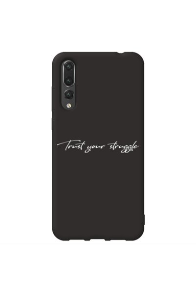 Other Huawei P20 Pro Trust your struggle Black Colored Silicone TPU Θήκη
