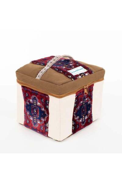 AL SANIDI Rufa Patterned Bag 18 Liters, Saudi Pattern, Padded Cotton Material...