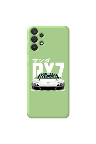 Other Samsung A32 4G Car Rx7 Light Green Colored Silicone TPU Θήκη
