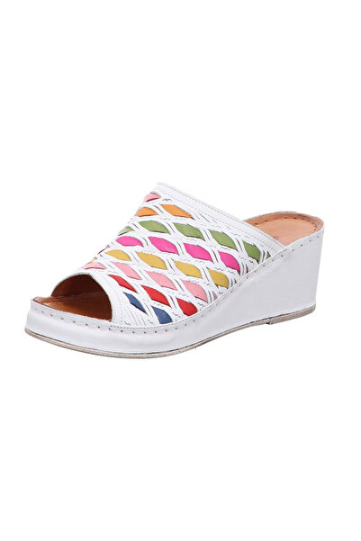 İNZE AYAKKABI Genuine Leather Slippers Model Name: Avena