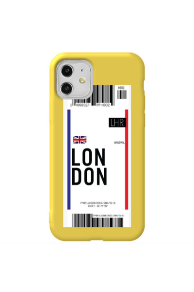 Other Apple iPhone 11 London Arrival Yellow Colored Silicone TPU Θήκη