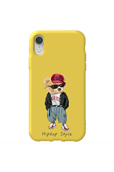 Other Apple iPhone Xr Hip hop style Yellow Colored Silicone TPU Θήκη