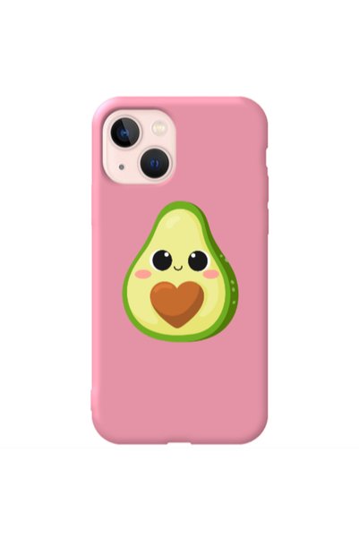 Other Apple iPhone 13 Baby avocado Pink Colored Silicone TPU Θήκη