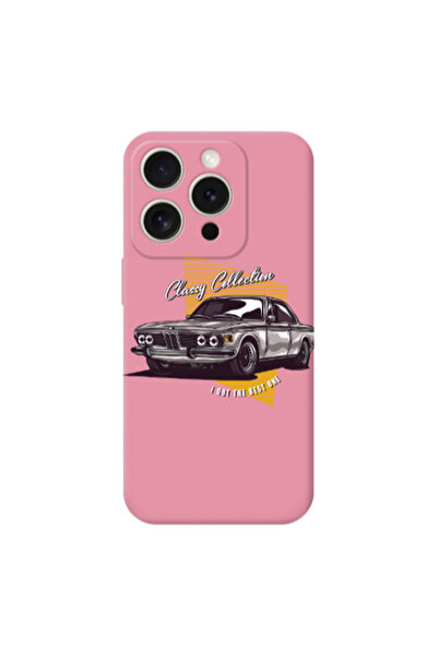 Other Apple iPhone 15 Pro Max Classy Collection Pink Colored Silicone TPU Θήκη