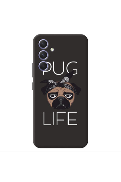 Other Samsung A35 Pug Life Black Colored Silicone TPU Θήκη