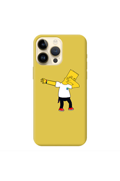 Other Apple iPhone 13 Pro Max Simpsons2 Yellow Colored Silicone TPU Θήκη