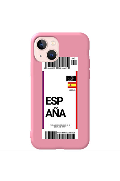 Other Apple iPhone 13 Espana Arrival Pink Colored Silicone TPU Θήκη