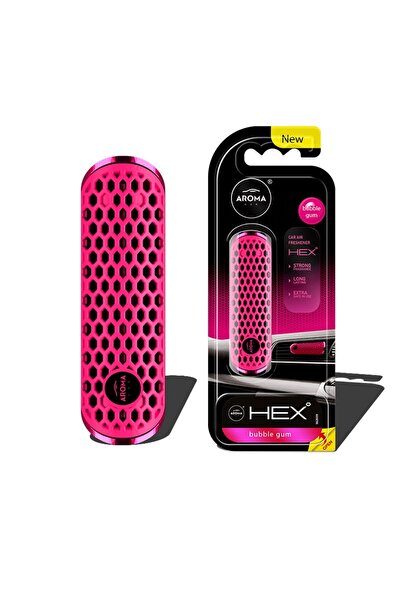 AMIO Odorizant auto grila ventilatie AROMA FANCY SHAPES POLYMER HEX Bubble Gum