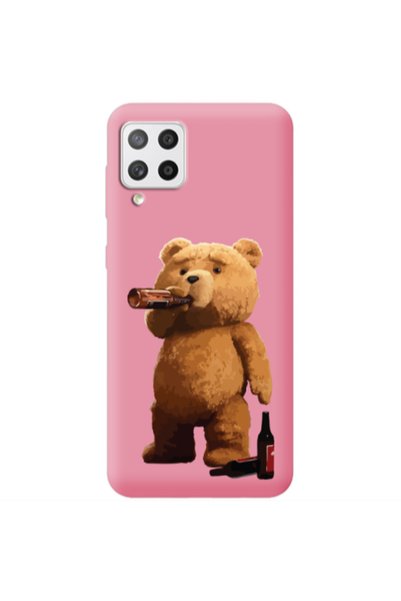 Other Samsung A42 5G Beer Time Pink Colored Silicone TPU Θήκη
