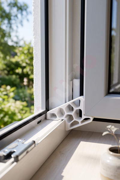 3dfabrick Beyaz PVC Pencere ve Kapı Sabitleyici Stoper - Rüzgar Önleyici Cam Tutucu