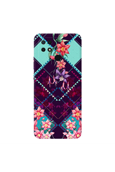 Other Xiaomi Redmi 10C Checkered flowers Transparent Silicone TPU Θήκη