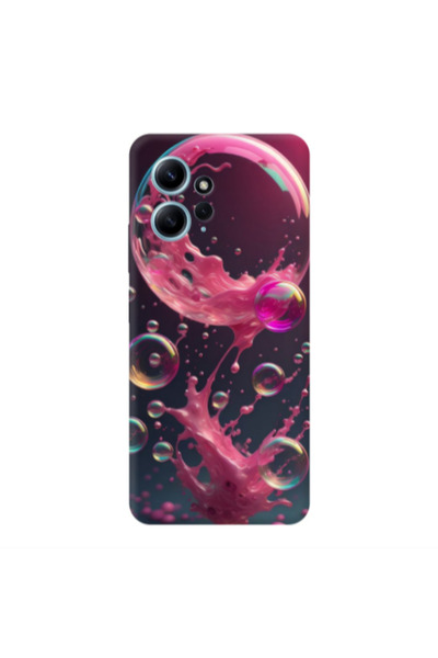 Other Xiaomi Redmi Note 12 4G Pink balloon Transparent Silicone TPU Θήκη