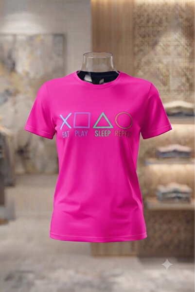 KOZİA OUTDOORS Men'S/Women's Unisex Play Game Printed Oversized Crew Neck Com...