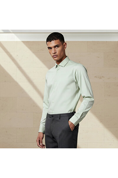 FAV Men Regular Fit Collared Long Sleeve Shirt