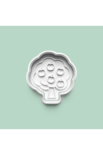 AKTASTORE Apple Tree Figure Cookie Mold and Sugar Dough Mold 0974-2