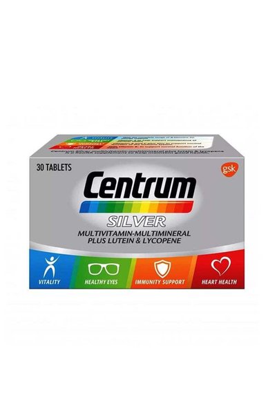 Centrum مكمل الفيتامينات المتعددة الفضي للبالغين فوق سن الـ50