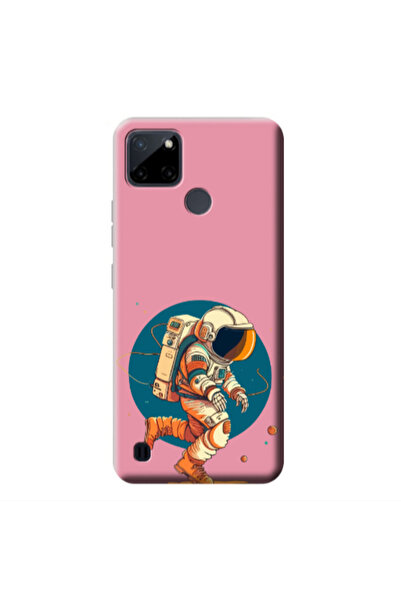 Other Realme C25Y Run Space Pink Colored Silicone TPU Θήκη