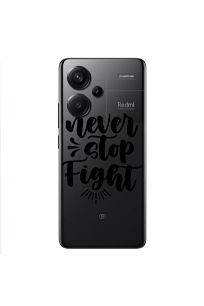 Other Xiaomi Redmi Note 13 Pro+ 5G Never stop fight Transparent Silicone TPU ...