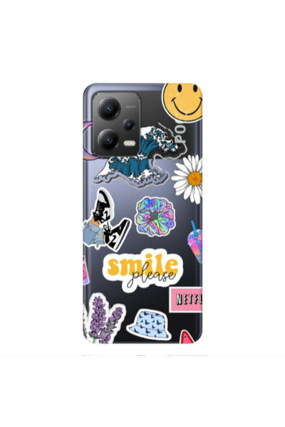 Other Xiaomi Poco X5 Smile Moon Transparent Silicone TPU Θήκη