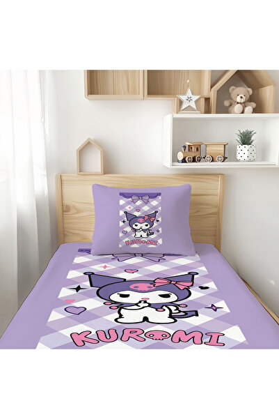 Şen Dekorasyon Plaid Kuromi Bedspread Set