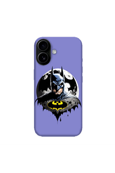 Other Apple Iphone 16 plus Batman 3 Purple Colored Silicone TPU Θήκη
