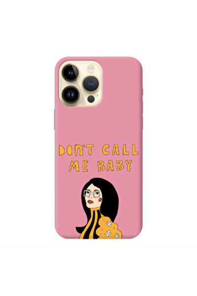 Other Apple iPhone 13 Pro Max Call me baby Pink Colored Silicone TPU Θήκη