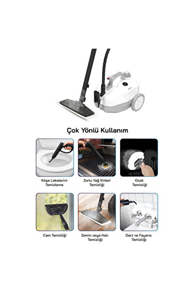 Marsilyan 5 BAR - 15 BAŞLIKLI 2000W - 2000ML KAPASİTE PROFESYONEL BUHARLI TEM...