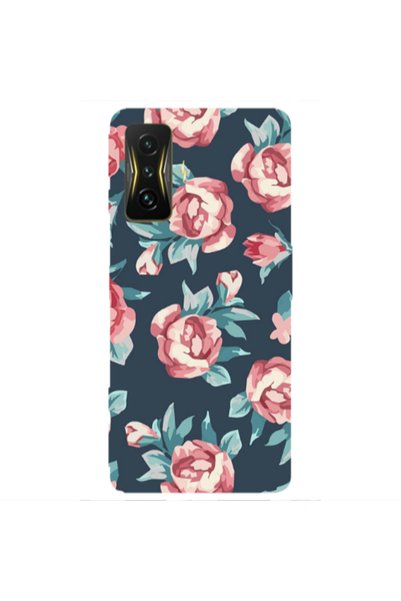 Other Xiaomi Poco F4 Gt Purple roses Transparent Silicone TPU Θήκη