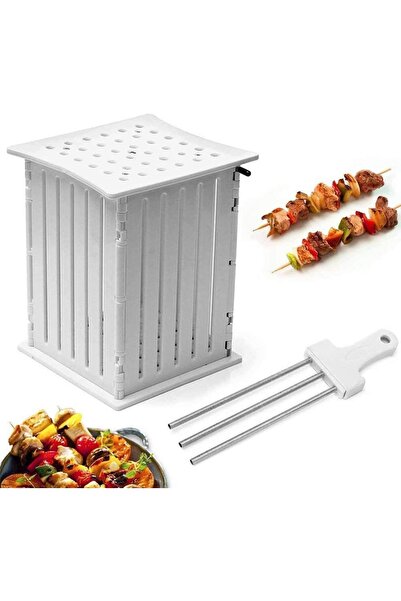 Generic Kebab Maker Box – White One Size, Manual Kebab Mold Tool for Homemade...