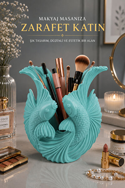 Otscraft Studio Koi Fish Decorative Pen Holder 3D Printing Desktop Organizer ...